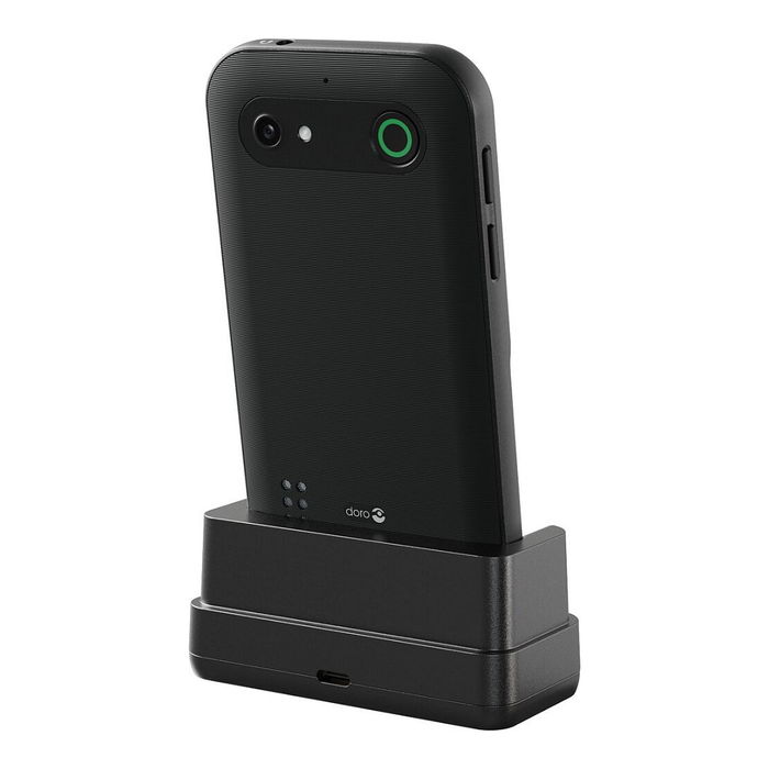 Doro E10 LTE Teléfono para personas mayores Negro con SIM única, 6,1 cm (2.4"), 4G, 1150 mAh