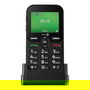 Doro E10 LTE Teléfono para personas mayores Negro con SIM única, 6,1 cm (2.4"), 4G, 1150 mAh