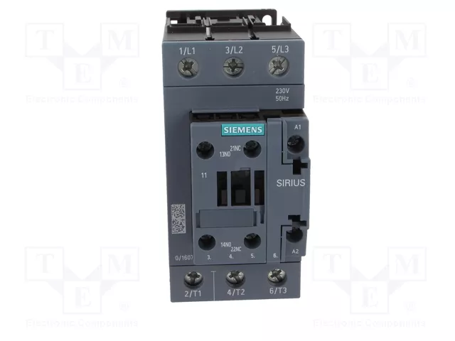 SIEMENS 3RT2036-1AP00 Contactor de 3 polos 230V AC
