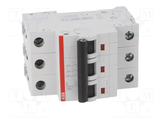 ABB SZ200 Interruptor magnetotérmico 6A 3 polos Caract B