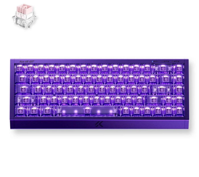 Mchose MC-Ace68GT-5 Teclado Gaming Magnético RGB Púrpura Mchose MC-Ace68GT-5 Teclado Gaming Magnético RGB Púrpura