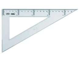 Cartabón transparente 25 cm