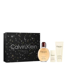 Calvin Klein Set Obsession para hombre con Eau De Toilette, After-Shave Balm y Desodorante