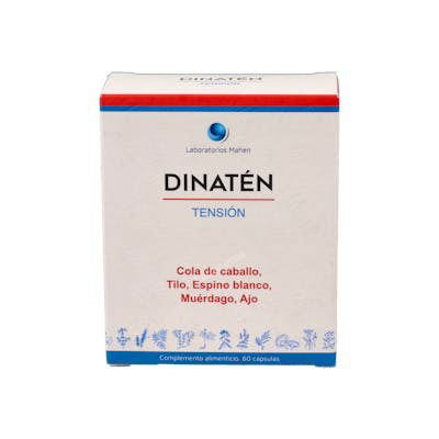DINADIET Dinaten 1 60 Cápsulas - Fórmula para el Mantenimiento de una Normal Presión Arterial con Plantas como el Olivo DINADIET Dinaten 1 60 Cápsulas - Fórmula para el Mantenimiento de una Normal Presión Arterial con Plantas como el Olivo