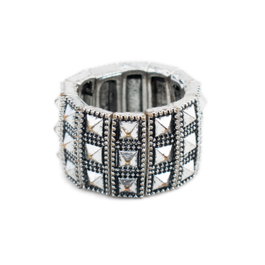 POLICE Anillo PJSTRETCH-16A Gris Ajustable