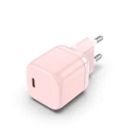 Vention FAKP0-EU Cargador de Pared GaN, Carga Rápida 30W con 1 Puerto USB Tipo-C, Compatible con iPhone, Portátil, Smartphone, Tableta - Color Rosa