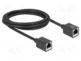 DeLOCK Cable prolongador Ethernet Cat.6a S/FTP 2m negro