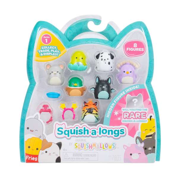 Jazwares Figura Squish a Long 2,5 cm Pack 8 Unidades Modelos Surtidos