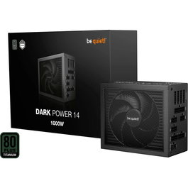 be quiet! Fuente de Alimentación Dark Power 14 1000W - ATX 3.1 - 80 PLUS Titanium - Modular - 4 PCIe 6+2 - Ventilador Silent Wings 135mm - 10 años Garantía