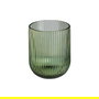 Vaso Verde Cristal Decoración 7,60 X 7,60 X 9,40 cm (Set de 6)