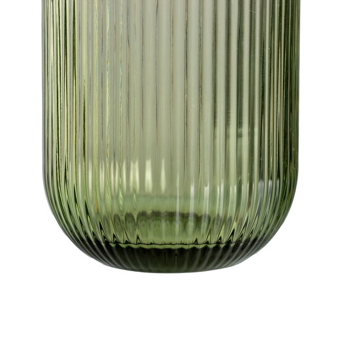 Vaso Verde Cristal Decoración 7,60 X 7,60 X 9,40 cm (Set de 6)