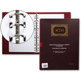 Miquelrius Libro de Actas DIN A4 con 100 Hojas Movibles