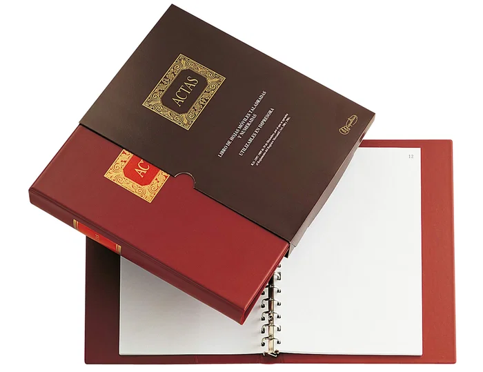 Miquelrius Libro de Actas DIN A4 con 100 Hojas Movibles