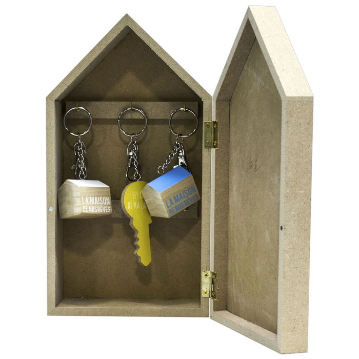 Home Deco Factory Caja Llaves 14,8X8X27,4 cm Estilo Casita Home Deco Factory Caja Llaves 14,8X8X27,4 cm Estilo Casita