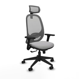 PIQUERAS Y CRESPO Silla de oficina Cilanco con mecanismo Sincro Gris
