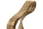 DKD Home Decor Escultura Abstracta de Aluminio y Mármol, Dorado y Blanco