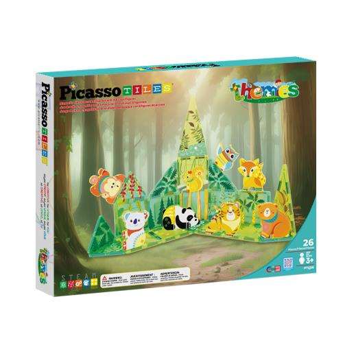 Cefa Picasso Tiles Bloques Magnéticos Bosque 26 Piezas Cefa Picasso Tiles Bloques Magnéticos Bosque 26 Piezas