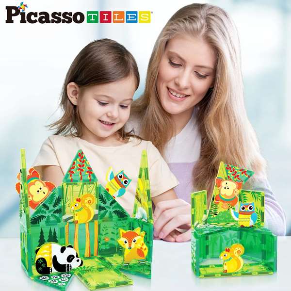 Cefa Picasso Tiles Bloques Magnéticos Bosque 26 Piezas Cefa Picasso Tiles Bloques Magnéticos Bosque 26 Piezas