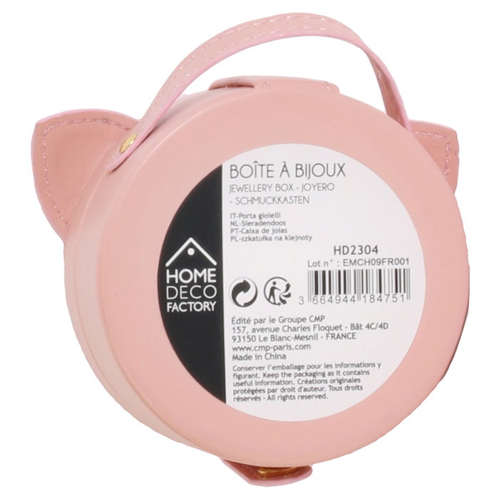 Home Deco Factory Joyero Gato Mon Chat Mon Ch 11x10.5x5 cm