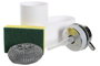 DKD Home Decor Dosificador con Estropajo Chinalight 22 Surtido