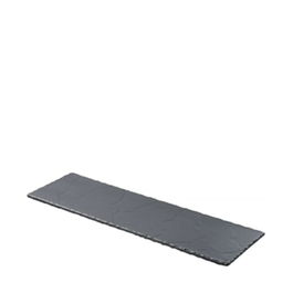 REVOL Fuente Basalt de Porcelana Culinaria, 40x30x1 cm para Servir, Imitación Pizarra, No Porosa, Apta Horno, Alta Gama (Set de 2)