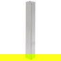 HERRAJES ALK CIMA Columna 80X80 para Base Plana Cuadrada Efecto Inox Altura H710