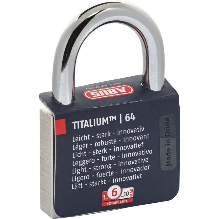 Abus 64 Titalium 64TI/60 SL 6 Candado de Aluminio Abus 64 Titalium 64TI/60 SL 6 Candado de Aluminio