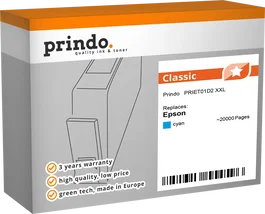 Prindo Cartucho de tinta cian PRIET01D2 Classic XXL ~20000 páginas