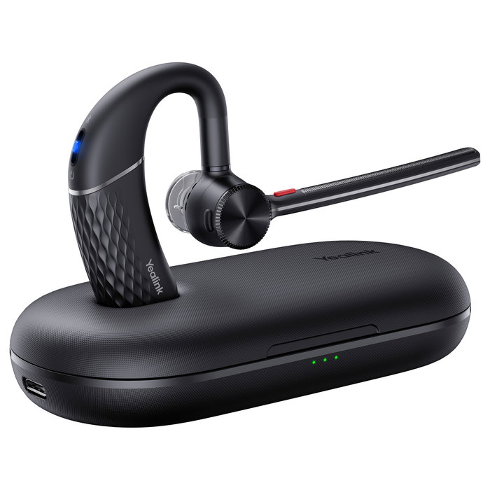 Yealink BH71 Pro Auriculares Inalámbricos Bluetooth para Oficina, Negro, 10h Batería, Incluye Receptor y Cargador