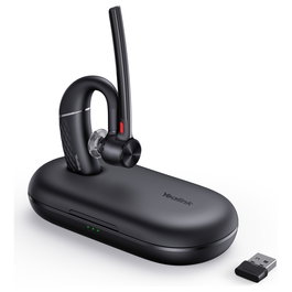 Yealink BH71 Pro Auriculares Inalámbricos Bluetooth para Oficina, Negro, 10h Batería, Incluye Receptor y Cargador