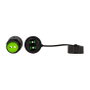LogiLink Conector de fibra óptica dúplex SC para exteriores con prensaestopas y tapa antipolvo