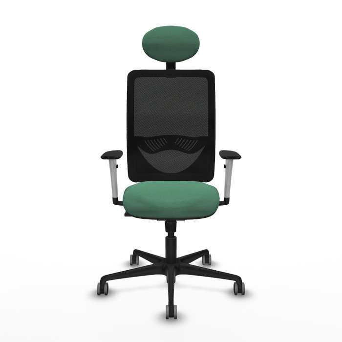 PIQUERAS Y CRESPO Silla de oficina Zulema con mecanismo Sincro, Verde esmeralda y Negro PIQUERAS Y CRESPO Silla de oficina Zulema con mecanismo Sincro, Verde esmeralda y Negro
