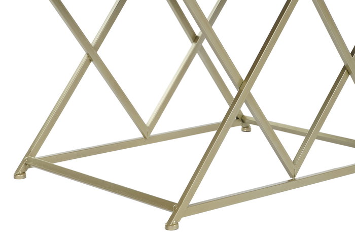 DKD Home Decor Descalzadora Set de 2 42 x 47 x 62 cm Poliester y Metal