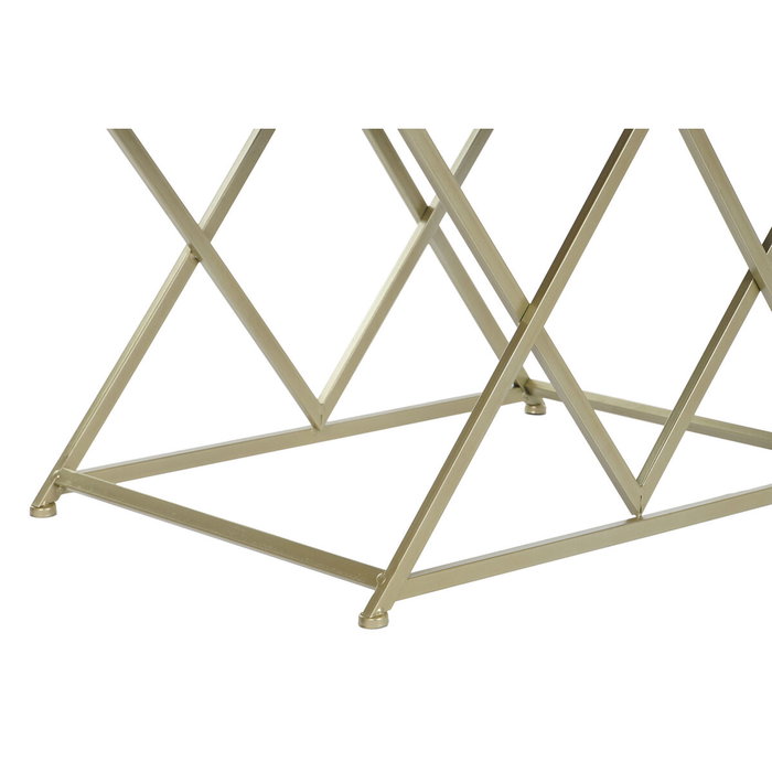 DKD Home Decor Set de 2 Descalzadoras de Terciopelo y Metal