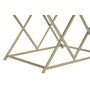 DKD Home Decor Set de 2 Descalzadoras de Terciopelo y Metal
