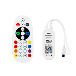 Kimera Controlador LED RGBIC Digital 12-24VDC con App Tuya y Mando IR