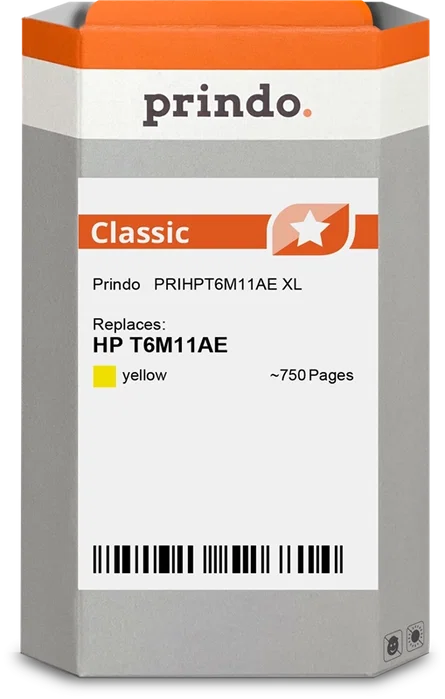 Prindo Classic XL Cartucho de Tinta Amarillo compatible con HP 903 XL Prindo Classic XL Cartucho de Tinta Amarillo compatible con HP 903 XL