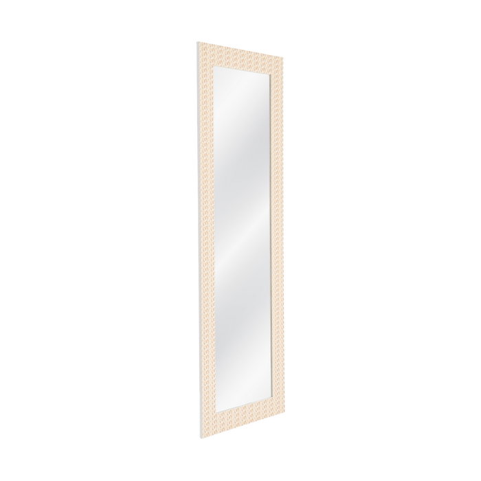 Espejo Textura Natural Madera Decoración 53 X 2 X 155 cm