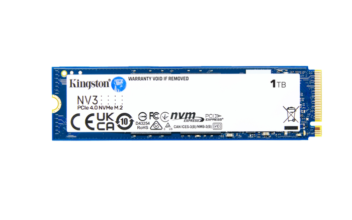 Kingston NV3 M.2 2280 NVMe SSD 1TB PCIe 4.0 SSD