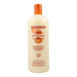 Creme of Nature Champú y Acondicionador Desenredante de Coco y Girasol Reacondicionado