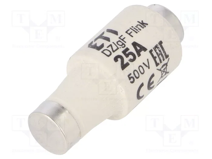 ETI POLAM Fusible de cartucho DII de cerámica 25A ETI POLAM Fusible de cartucho DII de cerámica 25A