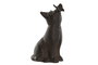 DKD Home Decor Figura de Gato en Hierro Colado Negro