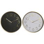 DKD Home Decor Reloj de Pared de Aluminio Dorado Surtido de 2 Unidades