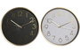 DKD Home Decor Reloj de Pared de Aluminio Dorado Surtido de 2 Unidades