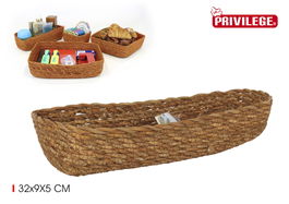 Privilege Cesta de Ordenación de Seagrass 32 cm x 9 cm x 5 cm (24 Unidades)