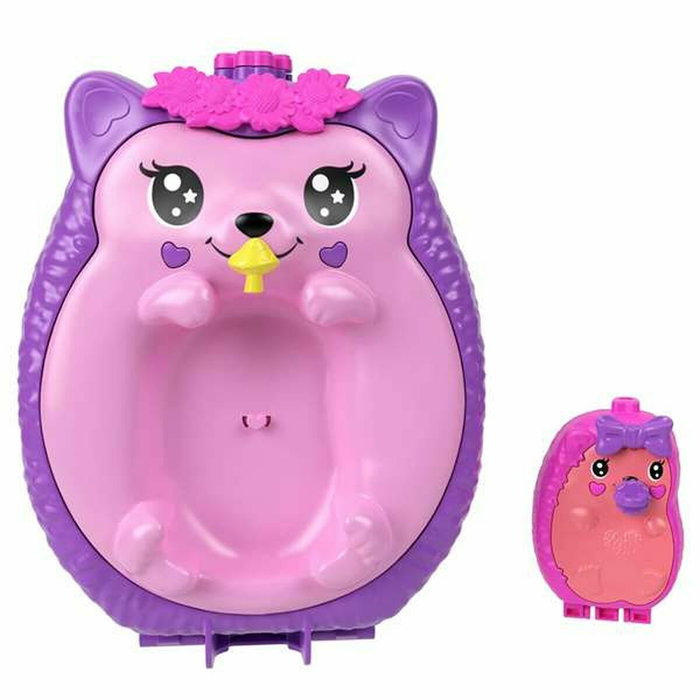 Mattel Polly Pocket Cofre Bolso Mamá Erizo y Bebé