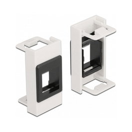 DeLOCK Soporte Modular Easy 45 Keystone 22,5 x 45 mm Blanco/Negro