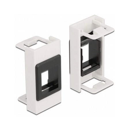 DeLOCK Soporte Modular Easy 45 Keystone 22,5 x 45 mm Blanco/Negro DeLOCK Soporte Modular Easy 45 Keystone 22,5 x 45 mm Blanco/Negro