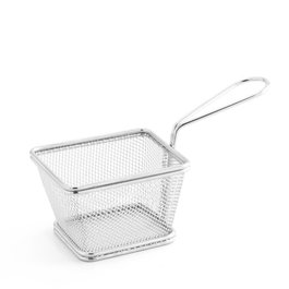 ADI Mini Cesta Freidora con Mango en Acero Inoxidable para Fritos, Dimensiones 10x9 cm