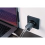 Verbatim GNC-35 Cargador de Pared GaN 35 W con USB-C PD y USB-A QC 3.0, Gris/Negro